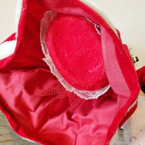 Vintage MCM‎ Kitschy Christmas Mr Mrs Santa Claus Dolls Handmade 13" Detailed - Picture 7 of 9